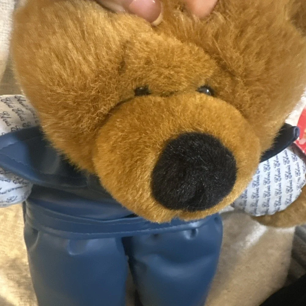 Elvis Presley Plush Blue Suede Shoes Teddy Bear Vintage 1994 RARE No Singing Box